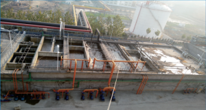 煤化工廢水2000m3d，采用AO+MBR膜出水水質(zhì)達(dá)到一級A排放標(biāo)準(zhǔn)